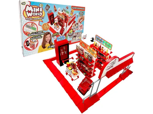 Accesorio para muñecas | BIZAK Mini World Playset Supermercado