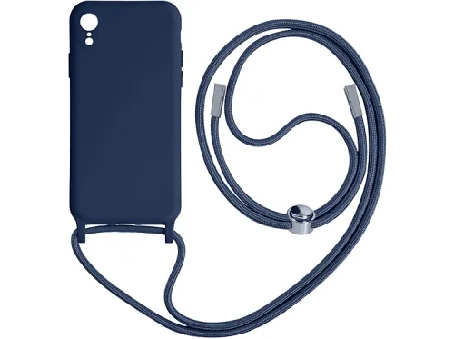 Cordón para móvil | AVIZAR NeckShell Collection, Compatible con Apple iPhone XR, Azul
