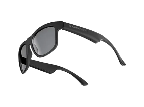 Gafas IA | CellularLine Sound Vision 2, Bluetooth, Compatible con asistente de voz, Altavoces y micrófonos integrados, Protección UV, Negro