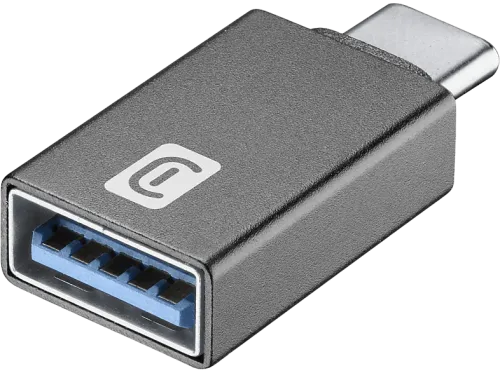 Adaptador USB a USB C | CellularLine Car Adapter, Para el coche, Para AppleCar Play y Android Auto, USB, USB C, Negro