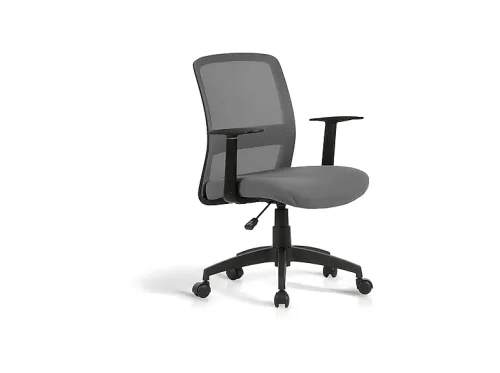 Silla de oficina | HISPANOHOGAR 75390, hasta 120 kg, Gris