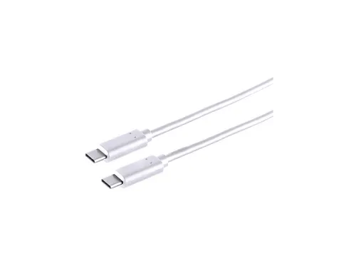 Cable USB | S/CONN 13-48156, USB 3.2, USB-C, USB-C, Blanco