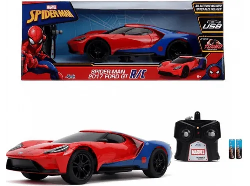Coche teledirigido | SIMBA RC MARVEL SPIDER-MAN FORD GT 1:16