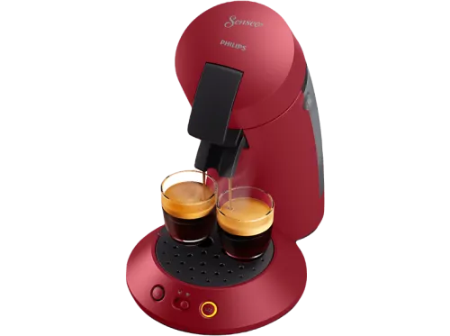 Cafetera de cápsulas | Philips Senseo Original Plus CSA210/91, 220 - 240 V, 0.7 l, Función 2 tazas, Rojo