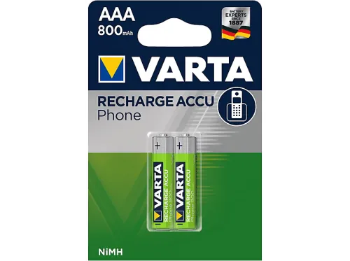 Pilas recargables | VARTA Varta Phone Power T398 Micro AAA 800mAh Blister 2uds.