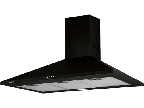 Campana decorativa | Cata Omega 900 BK/M, 3 Velocidades, 645 m³/h, 90 cm, Negro