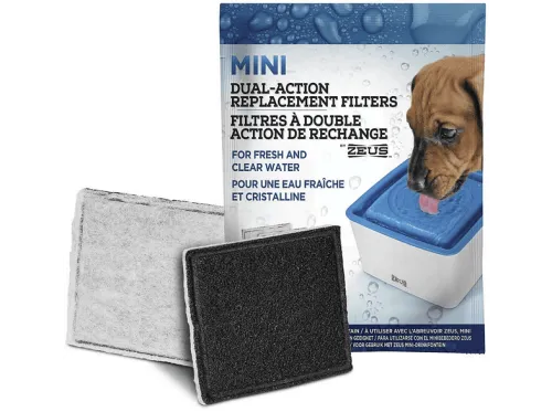 Filtro de repuesto para fuente de agua | ZEUS Mini - Pack de 3, para Perro, White