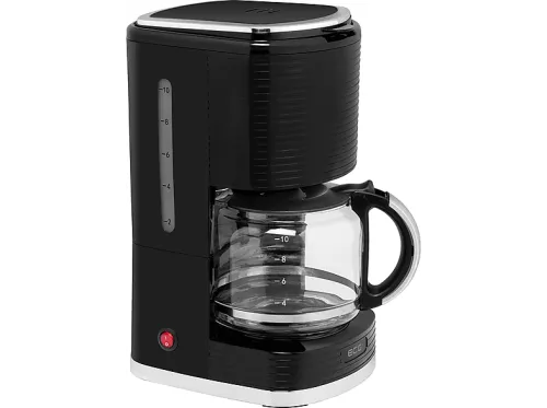 Cafetera de filtro | ECG KP 2150 Stripe, 980 W, Negro, Acero inoxidable