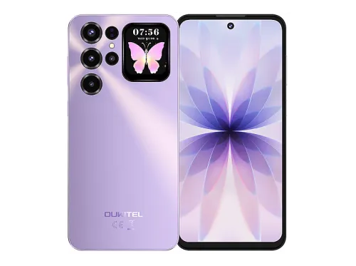 OUKITEL C68PLUS, Morado, Móvil Android, 128 GB, 4 GB RAM, 7,2 ", Procesador Octa-Core, 6000 mAh