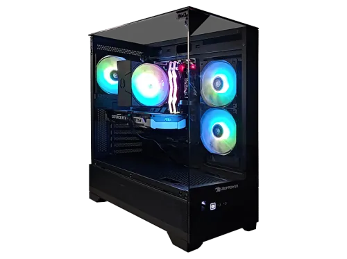 PC Gaming | IBUYPOWER Fighter Warden Lite, AMD Ryzen 5 5500, 16 GB RAM, 1 TB SSD, GeForce RTX™ 5060 Ti, Windows 11 Pro, Negro
