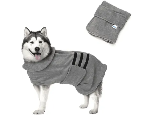 Toalla de baño para mascotas | NOBLEZA 846511N, para Perro, Gris