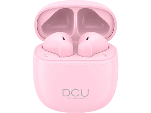 Auriculares True Wireless | Auriculares DCU Tecnologic Mini Mate Bluetooth 5.1 baja latencia y manos libres rosas DCU TECNOLOGIC, Intraurales, Bluetooth, Rosa