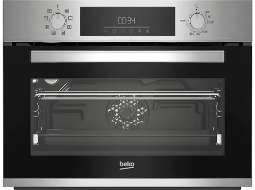 Horno compacto | BEKO BBCM12300X, Integrable, No, 48 l, 59,4 cm, Acero Inox