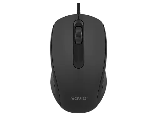 Ratón con cable | SAVIO MB-02, usb, 1200 ppp, Negro