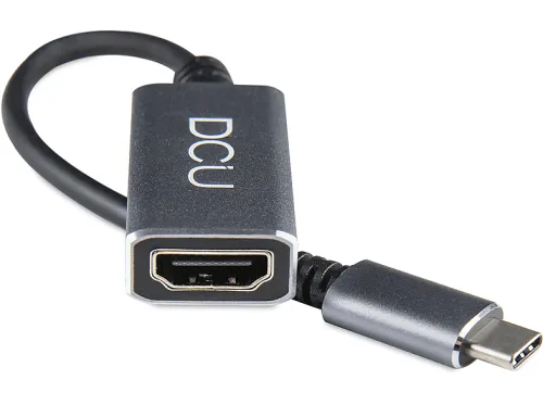 Hub | USB C 3.1 - HDMI 2.0 20 cm DCU TECNOLOGIC, Plata