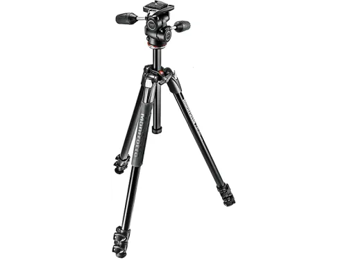 Trípode | KIT TRIPODE 290 XTRA CON ROTULA 3 WAY - ALUM. MANFROTTO, Negro