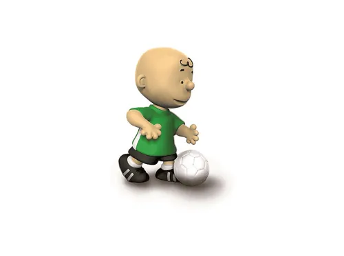 Figura coleccionable | SCHLEICH Charlie Brown Futbolista, Blanco