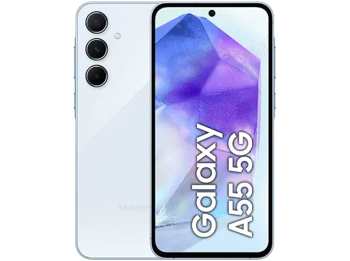 SAMSUNG Galaxy A55 5G Galaxy A55 5G, Azul, Móvil Android, 256 GB, 8 GB RAM, 6,6 " Super AMOLED, Gorilla Glass Victus+, 120 Hz, Samsung Exynos, 1480, 5000 mAh