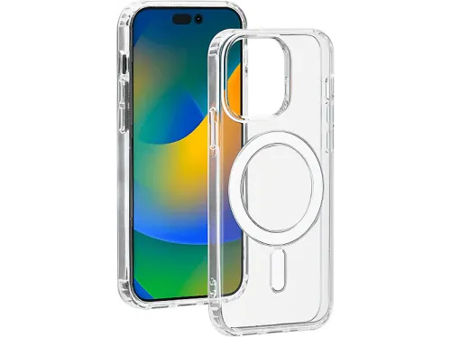 Carcasa | BIGBEN COVMAGIP15P, Compatible con Apple iPhone 15 Pro, Transparente