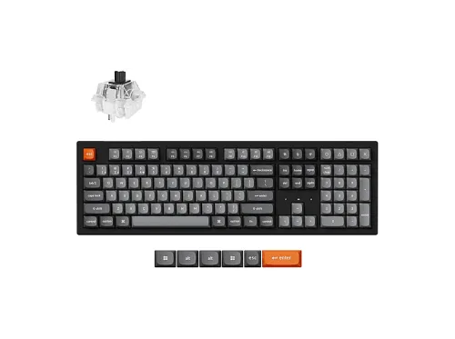 Teclado inalámbrico | KEYCHRON K10 Max QMK, Inalámbrico y alámbrico, Teclas iluminadas, Negro