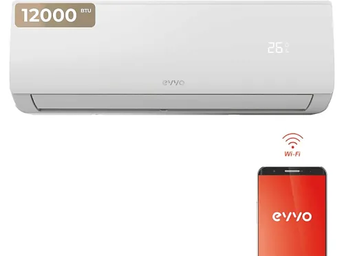 Aire acondicionado Split 1x1 | EVVO Clima WIFI 1x1 12000 BTU, 12000 fg/h, Función Inverter, Blanco