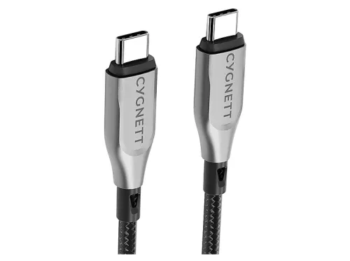 Cable USB-C | CYGNETT Armoured, USB 2.0, USB-C, USB-C, Negro