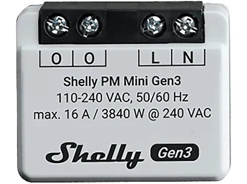 Switch | SHELLY Mini Gen3, Bluetooth, Blanco