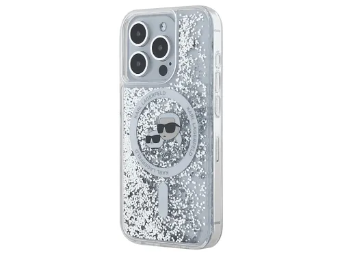 Carcasa para móvil | KARL LAGERFELD KLHMP15LLGKCSGH, Compatible con Apple iPhone 15 Pro, Transparente