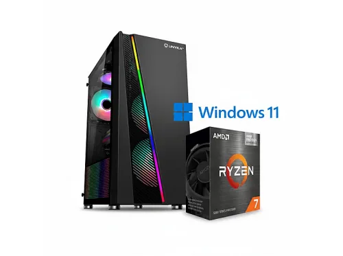 PC Gaming | JOYBE COMPUTERS AMD Ryzen 7 5700G / RAM 32 GB / M.2 Nvme 512 GB SSD / Graphics AMD Radeón RX Vega 8, AMD Ryzen™ 7 5700G, 32 GB RAM, 512 GB SSD, Radeon™ RX Vega 8, Windows 11 Pro, Negro