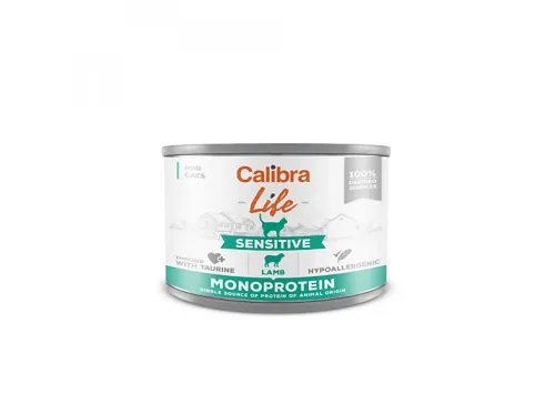 Comida húmeda para gatos | CALIBRA Cordero 200g, 200 g, para Gato