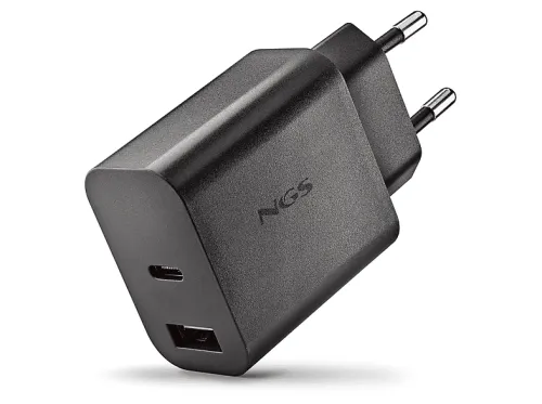 Cargador USB | NGS ERA 20W, 2,0 puertos, Negro
