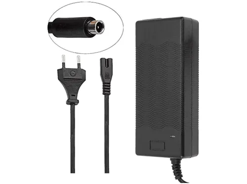 Cargador para patinete eléctrico | PLANET Xiaomi M365/Pro – Ninebot ES1/ES2/ES3/ES4, 82 Watt, Negro
