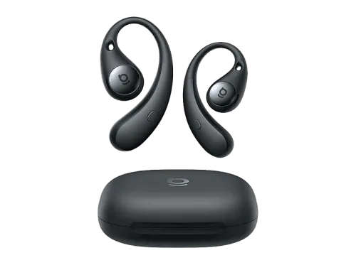 Auriculares conducción de aire | Baseus Eli Sport 2, 45 h de autonomía, Ajuste seguro con gancho, Cancelación de ruido, Resistente al agua, Negro