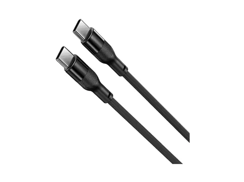 Cable USB-C a USB-C | KSIX Silicona, USB-C, USB-C, USB-C, Negro