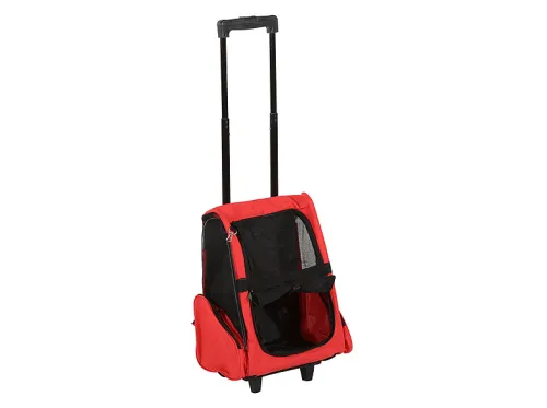 Transportín para mascotas | PAWHUT D1-0012, para Perro, carga máxima 4 kg, Rojo