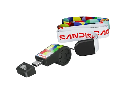 Memoria USB 128 GB | Sandisk USB-C Edición FIFA World Cup 2026, Hasta 300 MB/s transferencia, USB 3.2, Compatible macOS y Windows®, Negro
