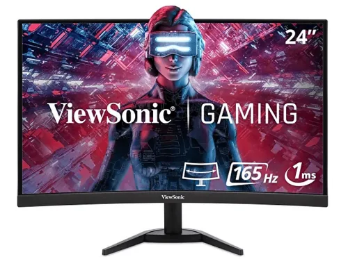 Monitor | VIEWSONIC VX2418C, 23,6 ", Full-HD, 1 ms, 165 Hz, Negro