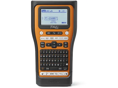 Impresora de etiquetas | BROTHER PT-E560BTVP, Bluetooth, Impresión térmica, 180 x 180 dpi, -, Negro, Naranja