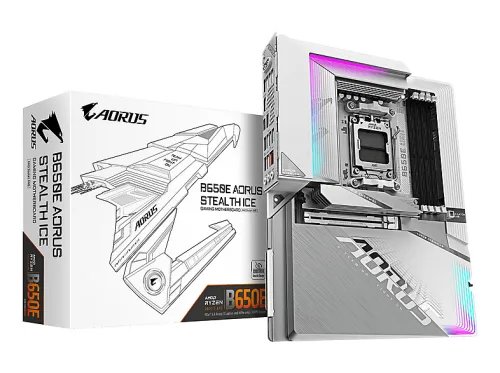 Placa base | B650E AORUS ELITE X AX ICE GIGABYTE, ATX, AMD B650, Socket AM5, Blanco