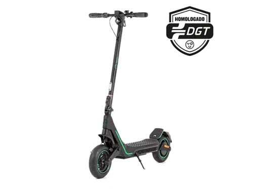 Patinete eléctrico | Youin XL3, Pot. máx. 800 W, Carga máx. 120 kg, 45 km autonomía, 12500 mAh, Negro