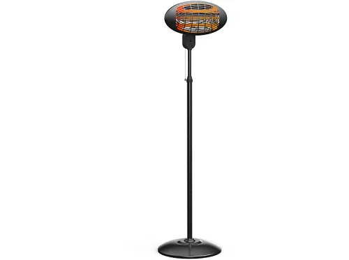 Calefactor halógeno | PURLINE HEATY EX2000, 2000 W, 3 niveles de calor, Negro
