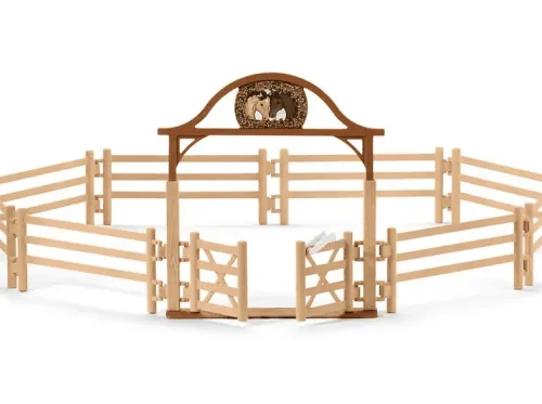 Figura | SCHLEICH Recinto para caballos con puerta de entrada, Horse Club, 11,5 cm, 36 mes(es), Plástico, goma