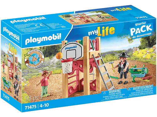 Figura | PLAYMOBIL City Life Carpintera con Torre de Juegos, 70 mm, 4 año(s), Plastico