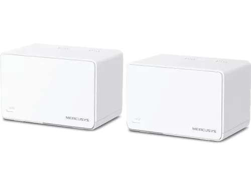 Sistema WiFi Mesh | Mercusys Halo H80X, 3000 Mbps, MU-MIMO, WiFi 6, Hasta 460m², 150 Dispositivos, Blanco