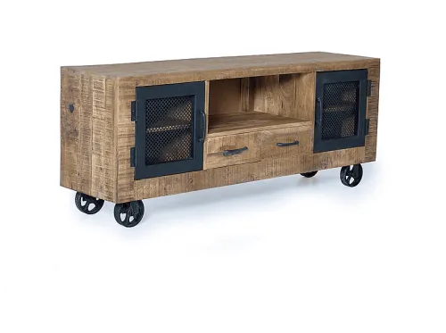 Mueble de TV | GINER Y COLOMER SL Ireland de madera de mango 60cm x 150cm x 38cm, 150 cm x 38 cm