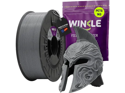 Bobina de filamento | WINKLE PETG Gris Ceniza 1.75mm 1kg