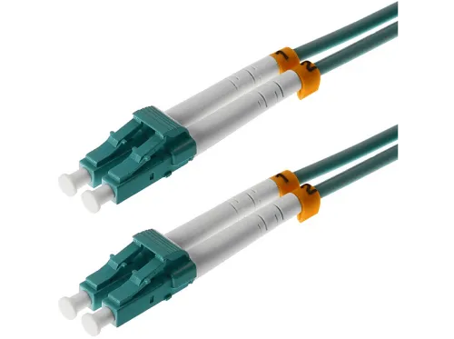 Cable de fibra óptica | HELOS 3m OM3 LC/LC, Turquesa