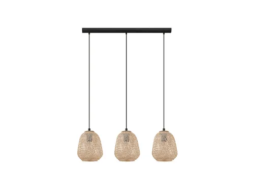 Lámpara de techo | DEMBLEBY EGLO, Negro, Madera