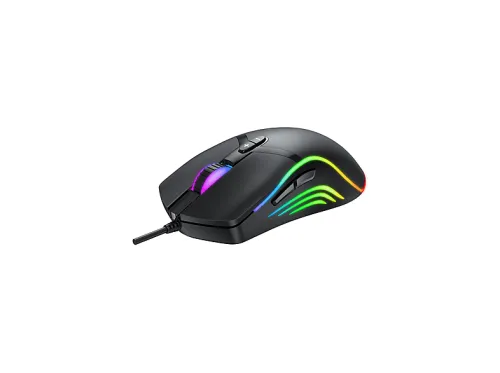 Ratón Gaming | DENVER GMO-402, USB Typ-A, 6400 ppp, Negro