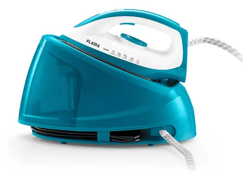 Centro de planchado | FLAMA 5500FL, 2400 W, 100, Teflón, Blanco